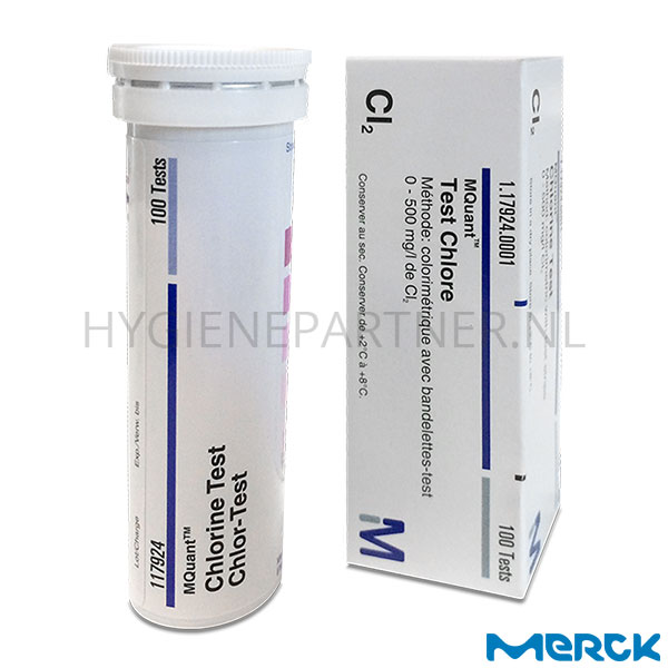 HC051029 MQuant Chloor teststrookjes 0-500 mg/l