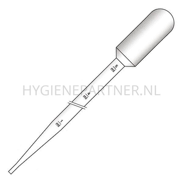 HC401157 Pasteurpipetten niet steriel 217 mm vulvolume 6.2 ml schaal 1 ml