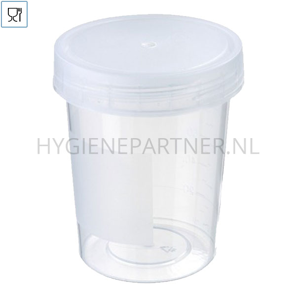 HC401270 Monsterpot PP steriel met schroefdop 125 ml transparant
