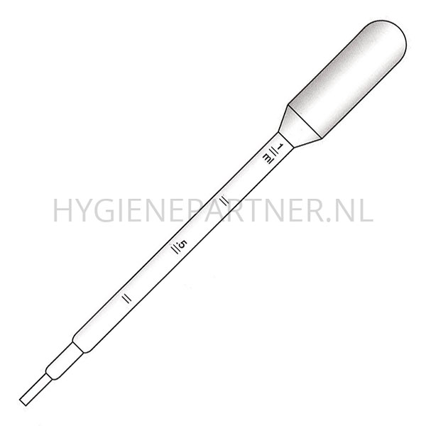HC401358 Pasteurpipetten niet steriel 155 mm vulvolume 3.4 ml schaal 0.25 ml