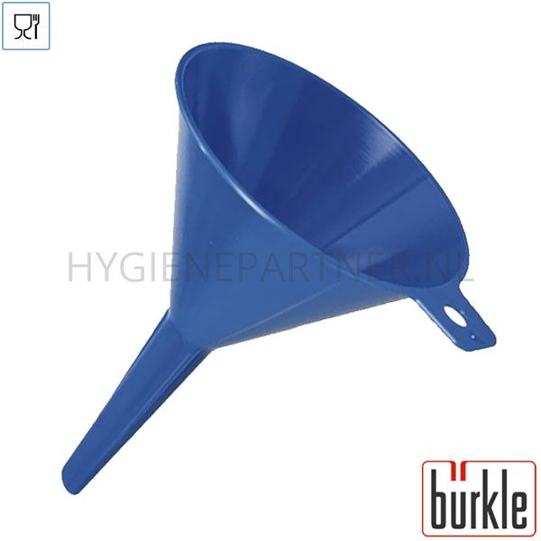 HC401426-30 Burkle trechter steriel 100 mm - 10 mm blauw