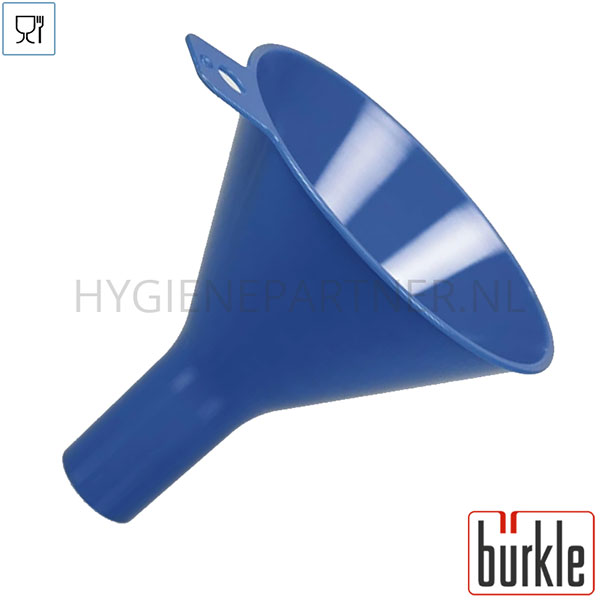 HC401427-30 Burkle trechter steriel 100 mm - 25 mm blauw