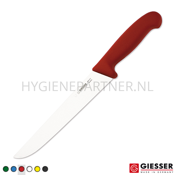 MT011014-40 Giesser 4025-21 slagersmes lemmet 21 cm rood