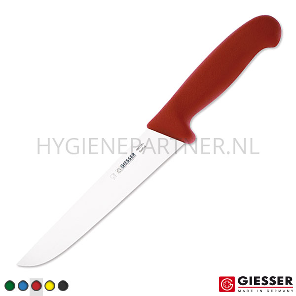 MT011048-40 Giesser 4025-18 slagersmes lemmet 18 cm rood