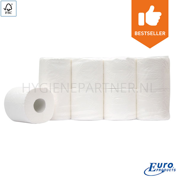 PA051005 Euro Products toiletpapier supersoft cellulose 3-laags 250 vel wit