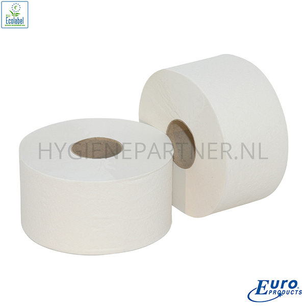 PA051014 Euro Products toiletpapier Mini Jumbo 2-laags tissue recycled 720 vel wit