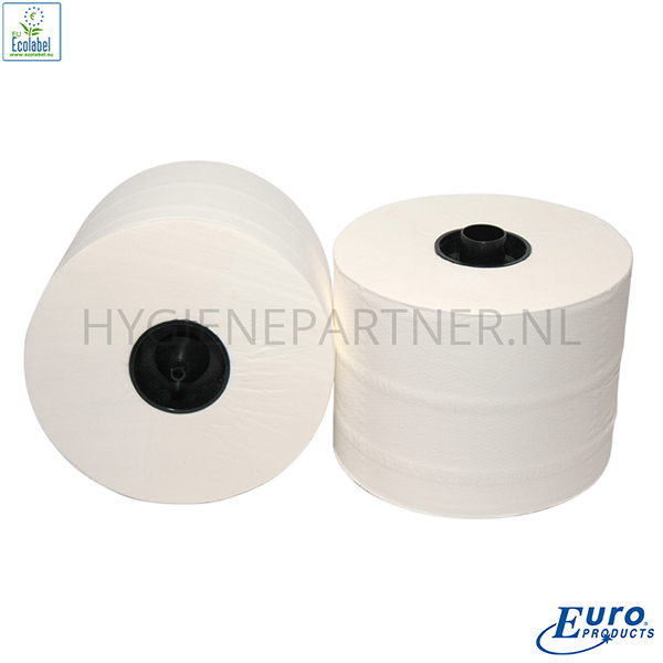 PA051032 Euro Products toiletpapier met dop 3-laags cellulose 65 meter wit
