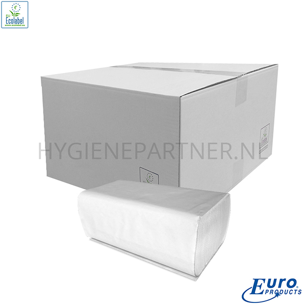 PA101006 Euro Products handdoekpapier Z-vouw tissue 2-laags 210x240 mm wit