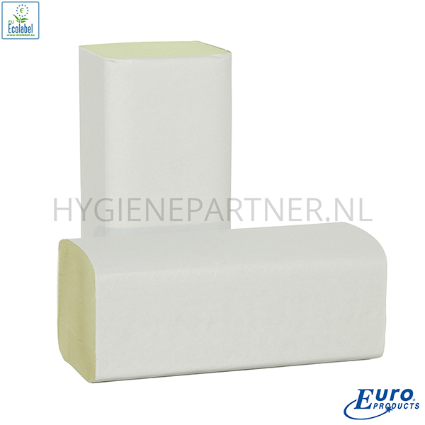 PA101007 Euro Products handdoekpapier Z-vouw 2-laags 230x250 mm groen