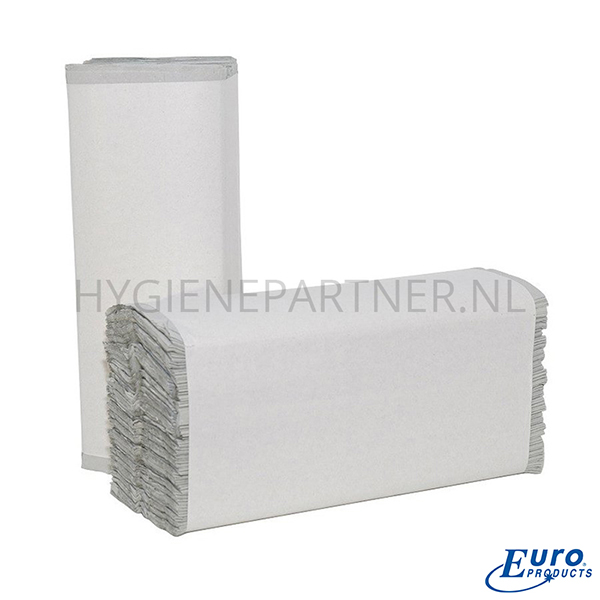 PA101008 Euro Products handdoekpapier C-vouw recycled 1-laags 330x250 mm wit