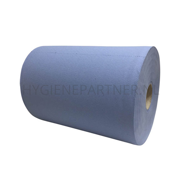 PA251020 Euro Products poetspapier industrierol verlijmd 3-laags 190 meter blauw
