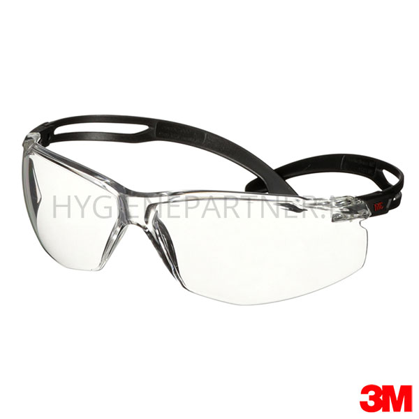 PB051090 3M SecureFit 500 serie SF501AF-BLK veiligheidsbril polycarbonaat helder