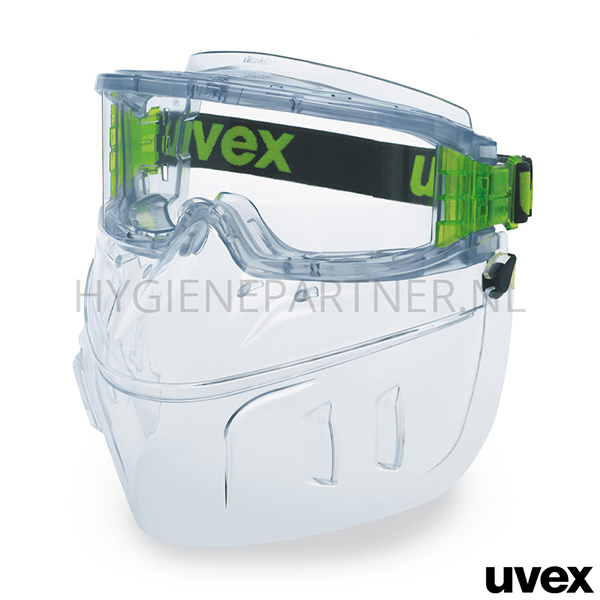 PB071021 Uvex Ultravision 9301-555 ruimzichtbril polycarbonaat met gelaatsbescherming