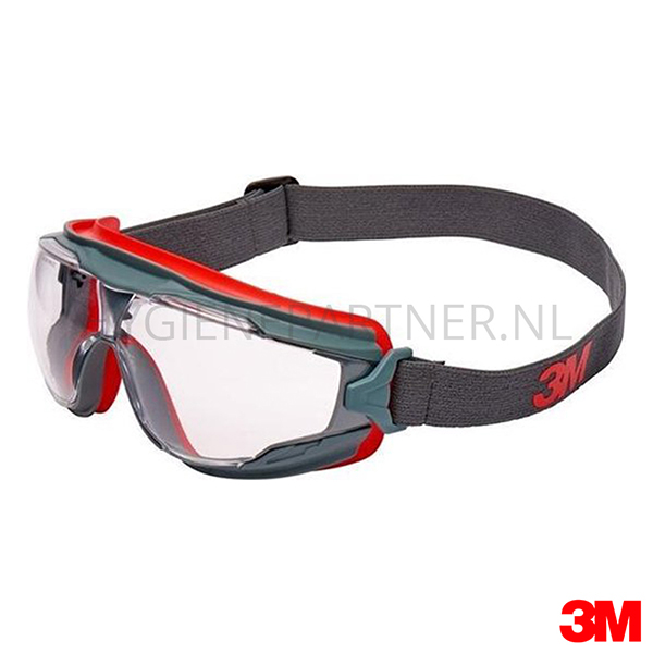 PB071024 3M Goggle Gear 500 ruimzichtbril Scotchgard K&N polycarbonaat helder geventileerd