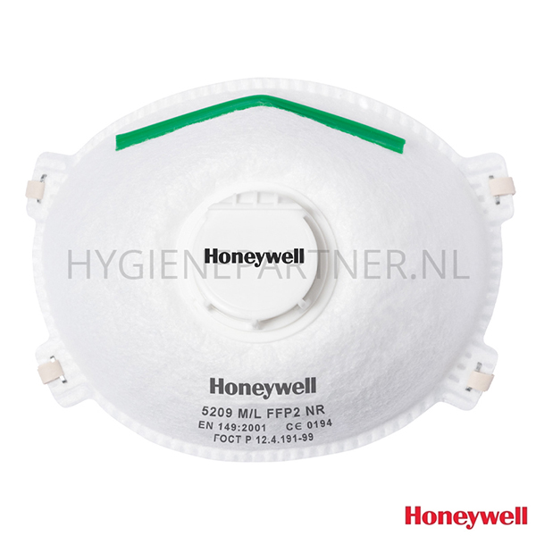 PB251091 Honeywell 5209-V2 stofmasker cup FFP2 NR V met uitademventiel