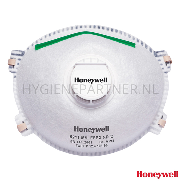 PB251077 Honeywell 5211 stofmasker cup FFP2 NR D V met uitademventiel