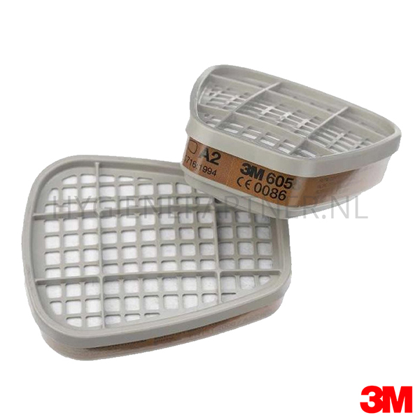 105773.000 3M 6055 damp- en gasfilter A2 voor 6000/6500/7000/7500 serie