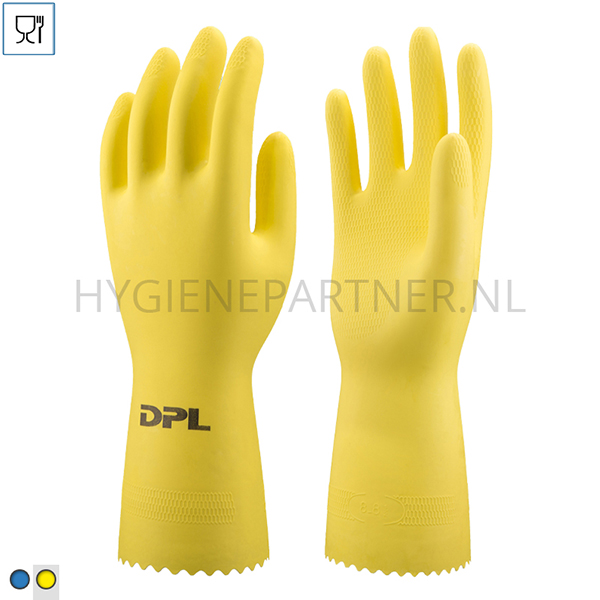 PB551025-60 DPL Nova 38 handschoen latex chemiebestendig geel