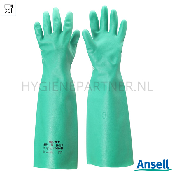 PB551030 Ansell AlphaTec Solvex 37-185 handschoen nitril chemiebestendig