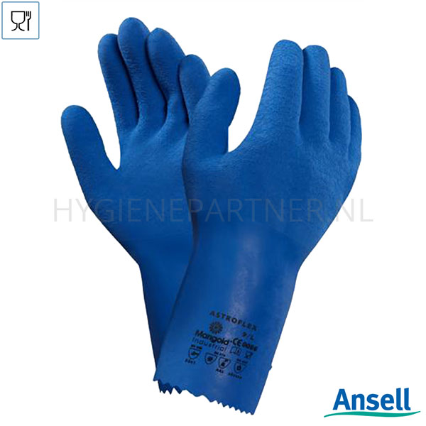 PB551050 Ansell AlphaTec 87-029 handschoen latex hitte- en chemiebestendig