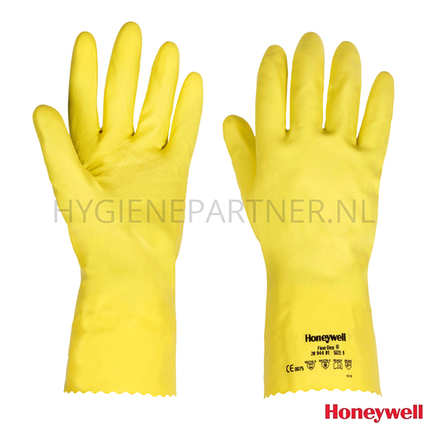 PB551062-60 Honeywell Finedex 944-01 Clean Yellow handschoen latex chemiebestendig