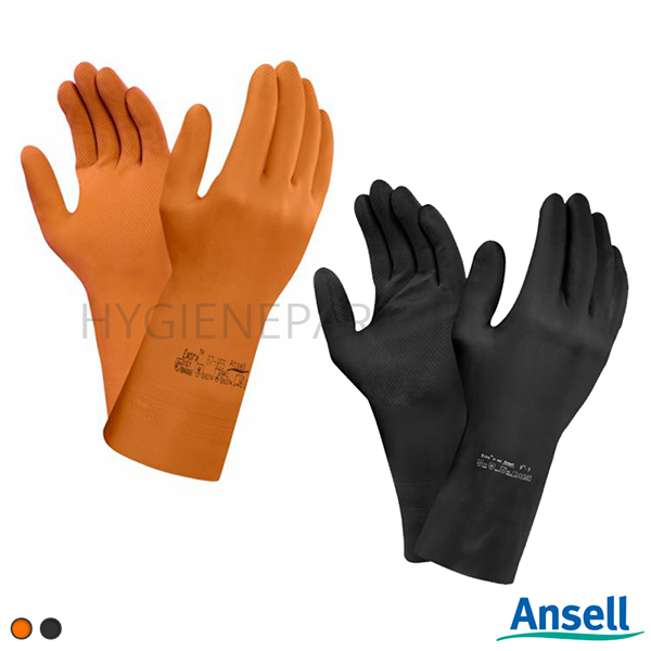 PB551069-90 Ansell AlphaTec 87-950 handschoen latex chemiebestendig zwart