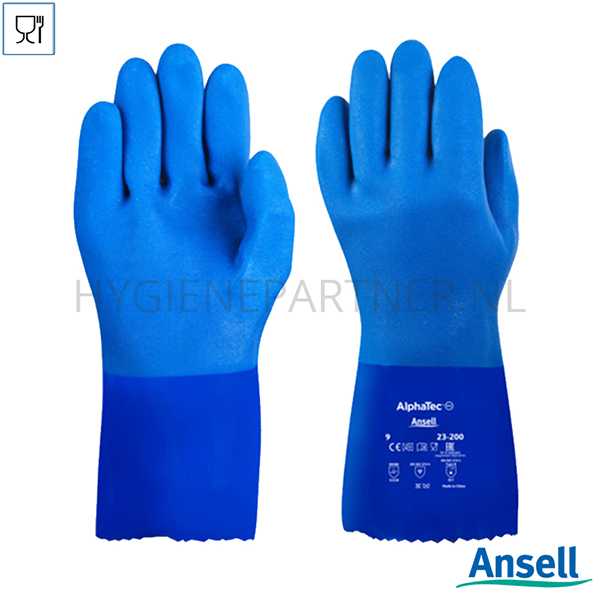 PB551118-30 Ansell AlphaTec 23-200 handschoen PVC chemiebestendig