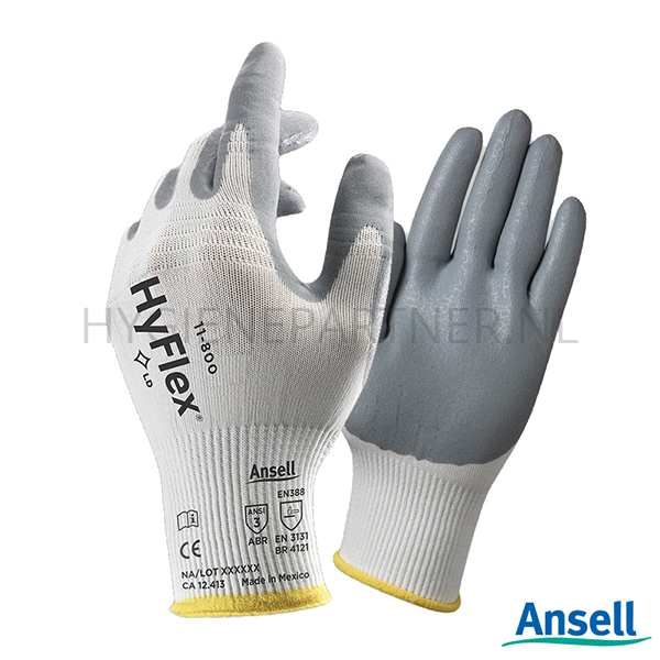 106405.000 Ansell HyFlex 11-800 handschoen nitril mechanische bescherming