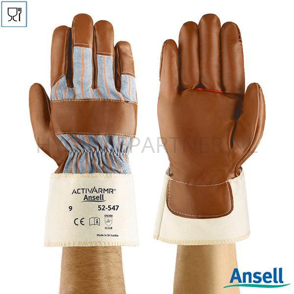 PB601025 Ansell ActivArmr 52-547 handschoen nitril mechanische bescherming