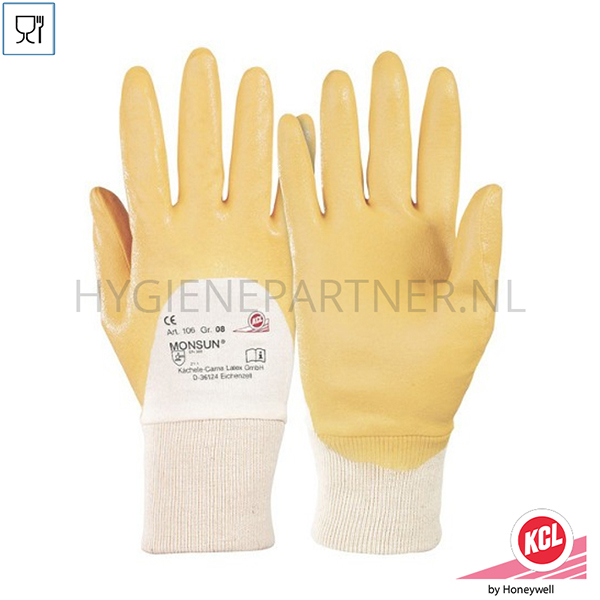 PB601046-60 KCL Monsun 106 handschoen nitril mechanische bescherming