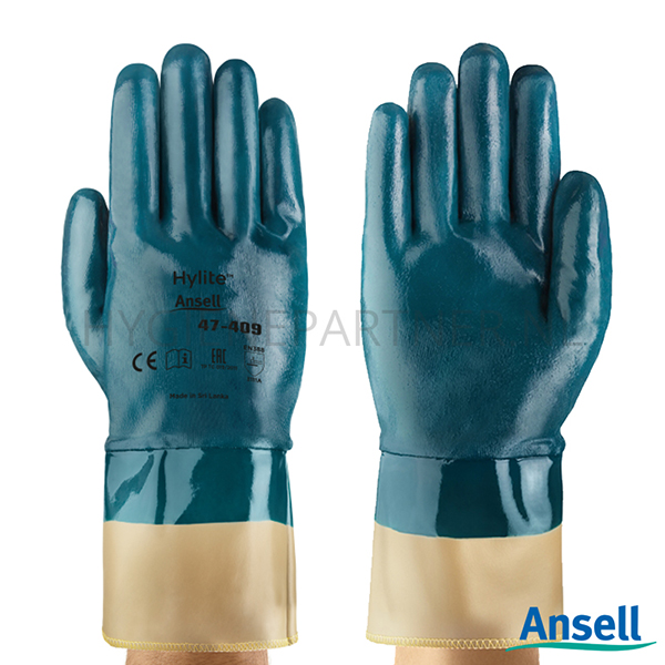PB601065-30 Ansell ActivArmr Hylite 47-409 handschoen nitril mechanische bescherming