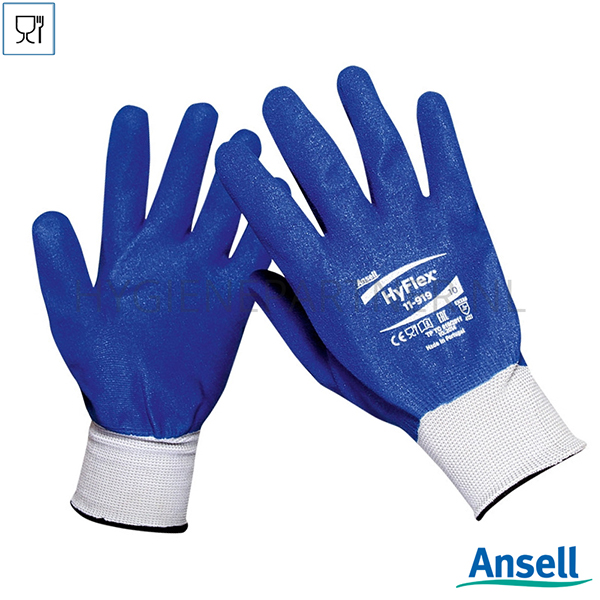 106420.037 Ansell HyFlex 11-919 handschoen nitril mechanische bescherming