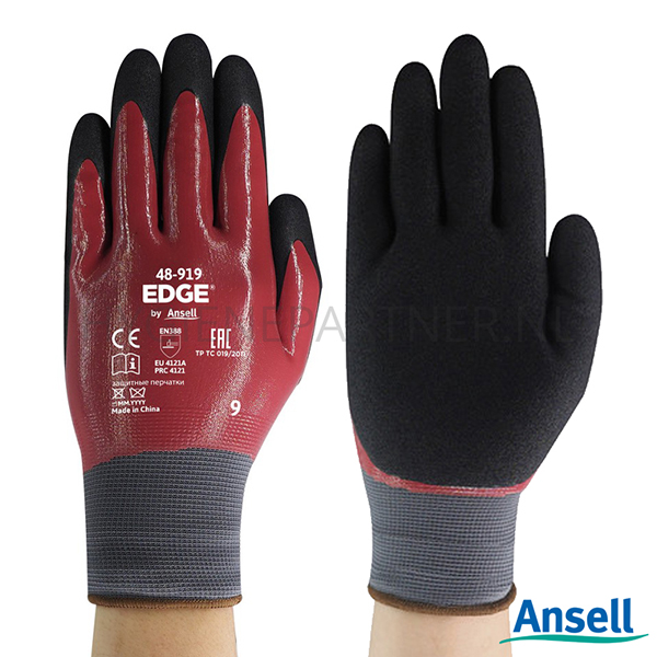 PB601083-40 Ansell Edge 48-919 handschoen nitril mechanische bescherming