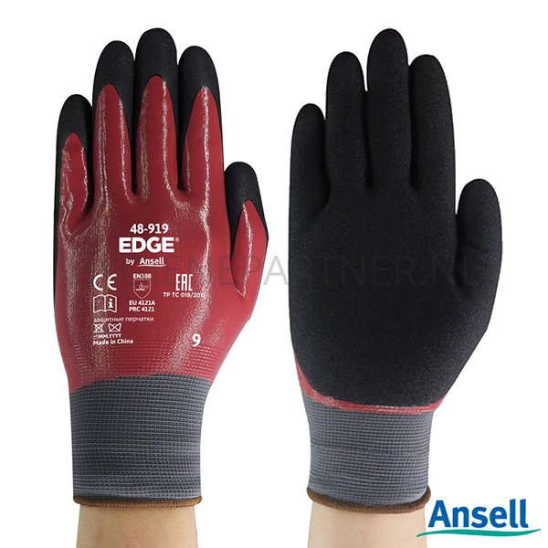 106422.000 Ansell Edge 48-919 handschoen nitril mechanische bescherming