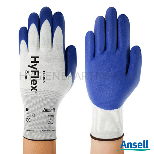 PB601086-30 Ansell HyFlex 11-953 handschoen nitril mechanische bescherming
