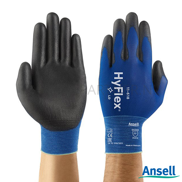 PB601105-30 Ansell Hyflex 11-618 handschoen PU mechanische bescherming