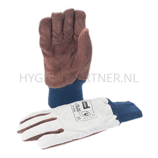 PB701011 Handschoen diepvries koudebestendig ruw leer tricot manchet