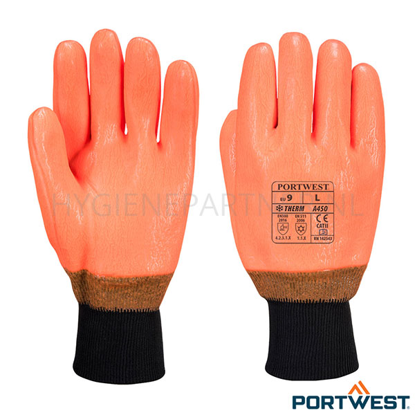 PB701060-70 Portwest A450 handschoen PVC Hi-Vis koudebestendig