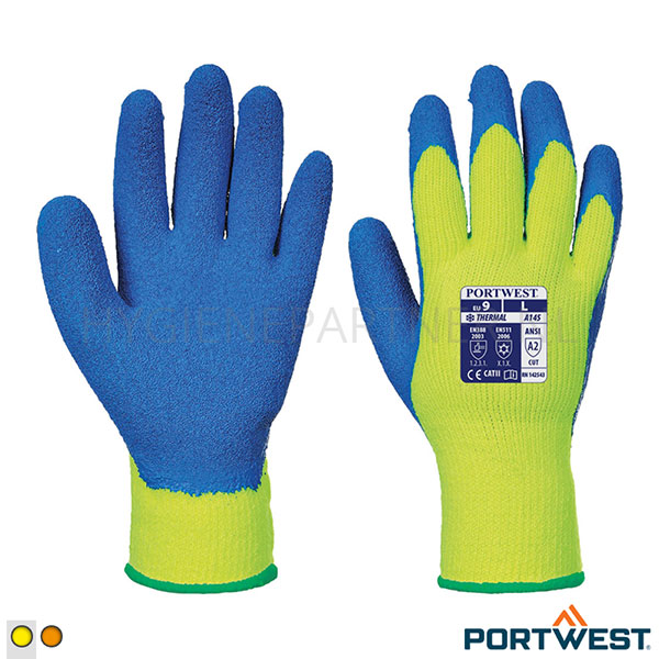 PB701070-60 Portwest A145 handschoen latex koudebestendig geel