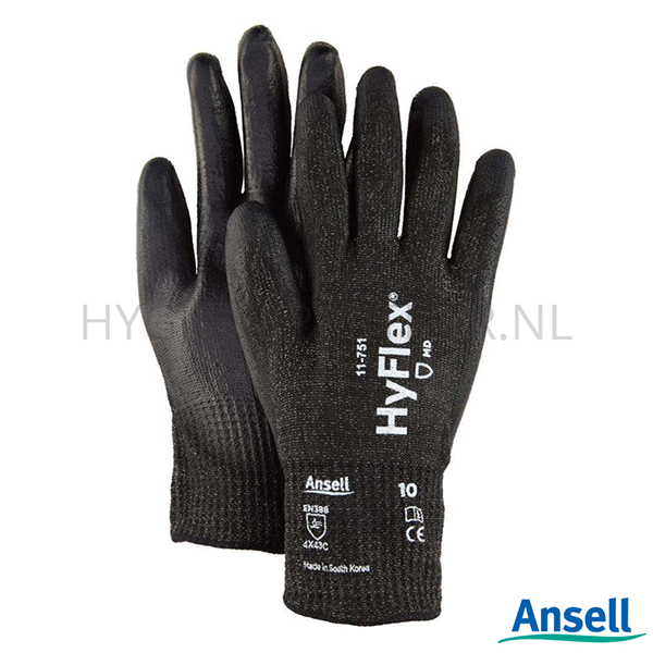 PB751065-90 Ansell HyFlex 11-751 handschoen PU snijbestendig