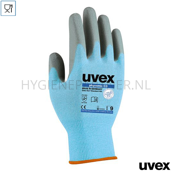 PB751081-30 Uvex Phynomic C3 handschoen polymeer-schuim snijbestendig