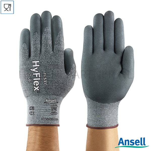 PB751114-95 Ansell Hyflex 11-531 handschoen nitril snijbestendig