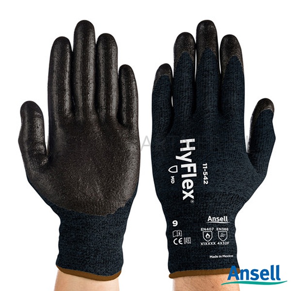 PB751115-90 Ansell Hyflex 11-542 handschoen nitril snijbestendig