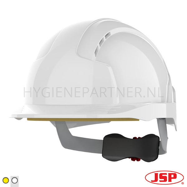 PB801025-50 JSP EVOLite veiligheidshelm ABS 6-punt draaiknop wit