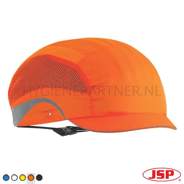 PB801028-03 JSP HardCap Aerolite stootpet HDPE micro klep 25 mm fluo oranje