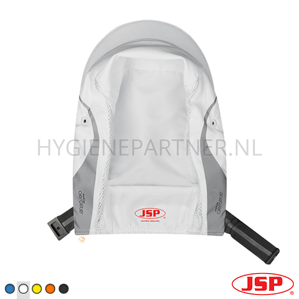 PB801029-50 Hoes voor JSP HardCap Aerolite stootpet micro klep 25 mm wit