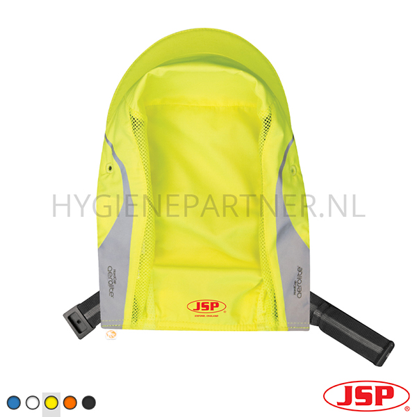 PB801029-06 Hoes voor JSP HardCap Aerolite stootpet micro klep 25 mm fluo geel