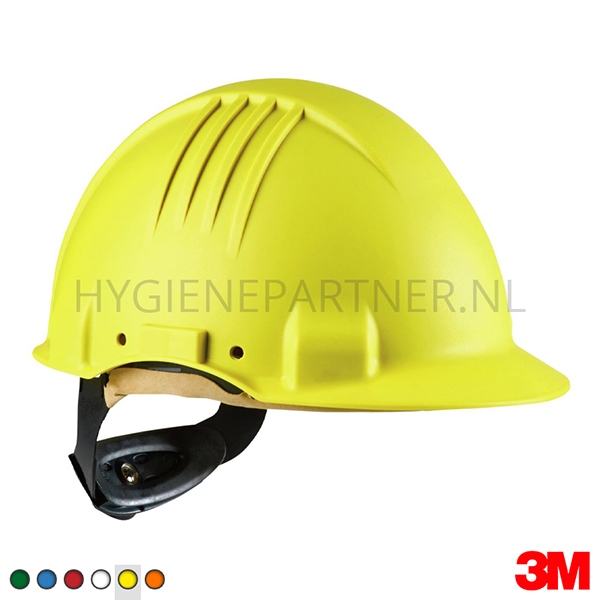 PB801039-60 3M G3501 veiligheidshelm glasvezel/polyamide 4-punt draaiknop geel