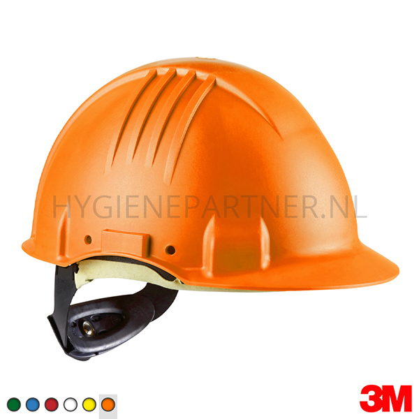 PB801039-70 3M G3501 veiligheidshelm glasvezel/polyamide 4-punt draaiknop oranje