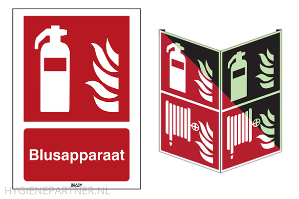 Pictogrammen brandveiligheid